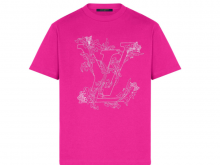 LV 1A8A97 粉色 LV 花卉刺绣 T恤