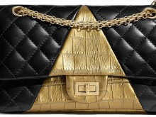 Chanel/香奈儿 A37586 黑金拼 埃及系列 2.55口盖包