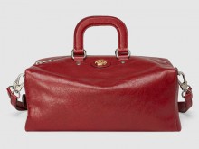 Gucci 587866 1GZ0X 6420 红色 柔软皮革行李袋