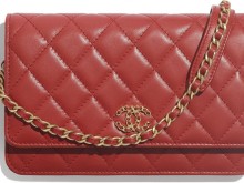 Chanel AP0724 B01220 N4855 红色 woc链子钱包