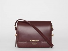 Burberry 80119751 大不列颠红 Grace 小号皮革格雷丝包