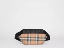 Burberry 80113921 典藏米色 中号Vintage格纹腰包