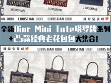 全新Dior mini tote塔罗牌➕25款老花合集