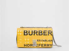 Burberry 80213081 黄色Horseferry印花 小号Lola萝纳包