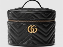 Gucci古驰 611004 DTDCT 1000 黑色 GG Marmont系列小号化妆包