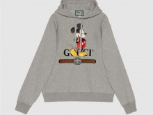 Disney x Gucci 604218 XJB68 1093 灰色 兜帽卫衣