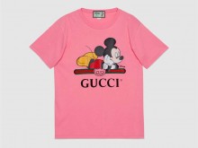 Disney x Gucci 492347 XJB7W 5412 粉色 超大版型T恤