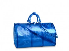 LV M53272 蓝色透明PVC KEEPALL 50 旅行袋