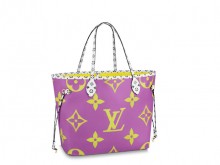 LV M44588 淡紫色 NEVERFULL 中号购物袋