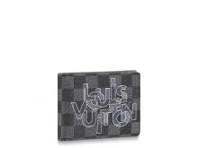 LV N60303 灰色交织字母 MULTIPLE 钱包