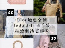 DIOR史上首款帆布包款Lady D-Lite 戴妃手袋
