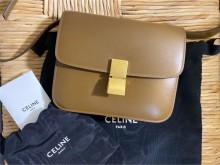 Celine box teen | 焦糖色斜挎包购物分享