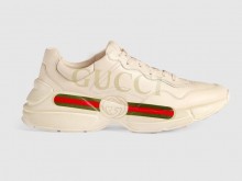 Gucci古驰 500877 象牙白色 Rhyton系列 男士运动鞋