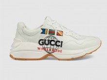 Gucci 599146 白色 Rhyton系列饰 Gucci Worldwide 男士运动鞋