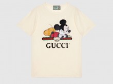 Gucci 492347 白色 Disney x Gucci 超大造型T恤