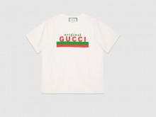 Gucci ‎616036 白色 Original Gucci 印花超大造型T恤