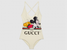 Gucci 501899 象牙白色 Disney x Gucci泳装式 连体衣