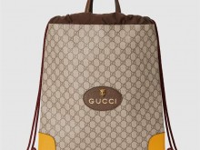 Gucci古驰 473872 高级人造帆布抽绳背包