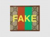 Gucci古驰 636166 “Fake/Not”印花钱包