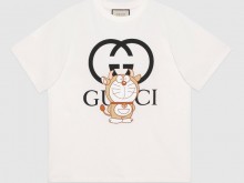 Gucci 616036 XJDEY 9791 Doraemon x Gucci联名系列 新年特别款 超大造型T恤