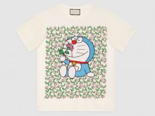 Gucci 615044 XJDIF 9095 Doraemon x Gucci联名系列 棉质T恤