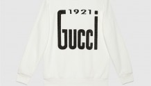 Gucci ‎617964 XJDZE 9088 水晶“1921 Gucci”印花卫衣