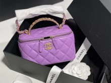 Chanel 2022 手柄包 紫色!! 超美