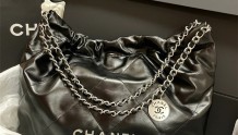 Chanel 22Bag 黑银中号