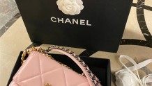 Chanel 19 woc 粉色