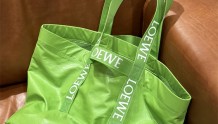 LOEWE牛皮购物tote袋ss23 绿色全网首发！